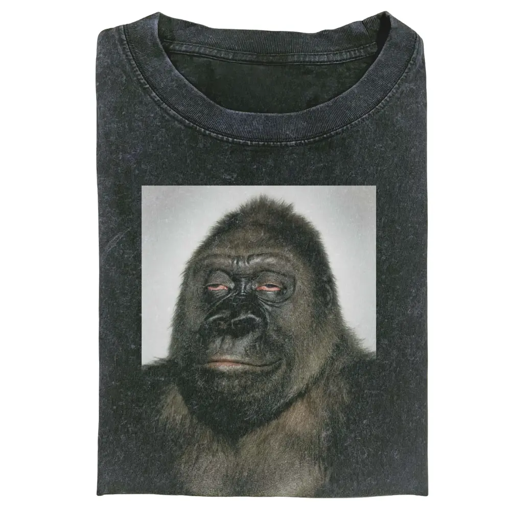 Funny Gorilla Meme Graphic Tee – Vintage Oversized Unisex T-Shirt Streetwear