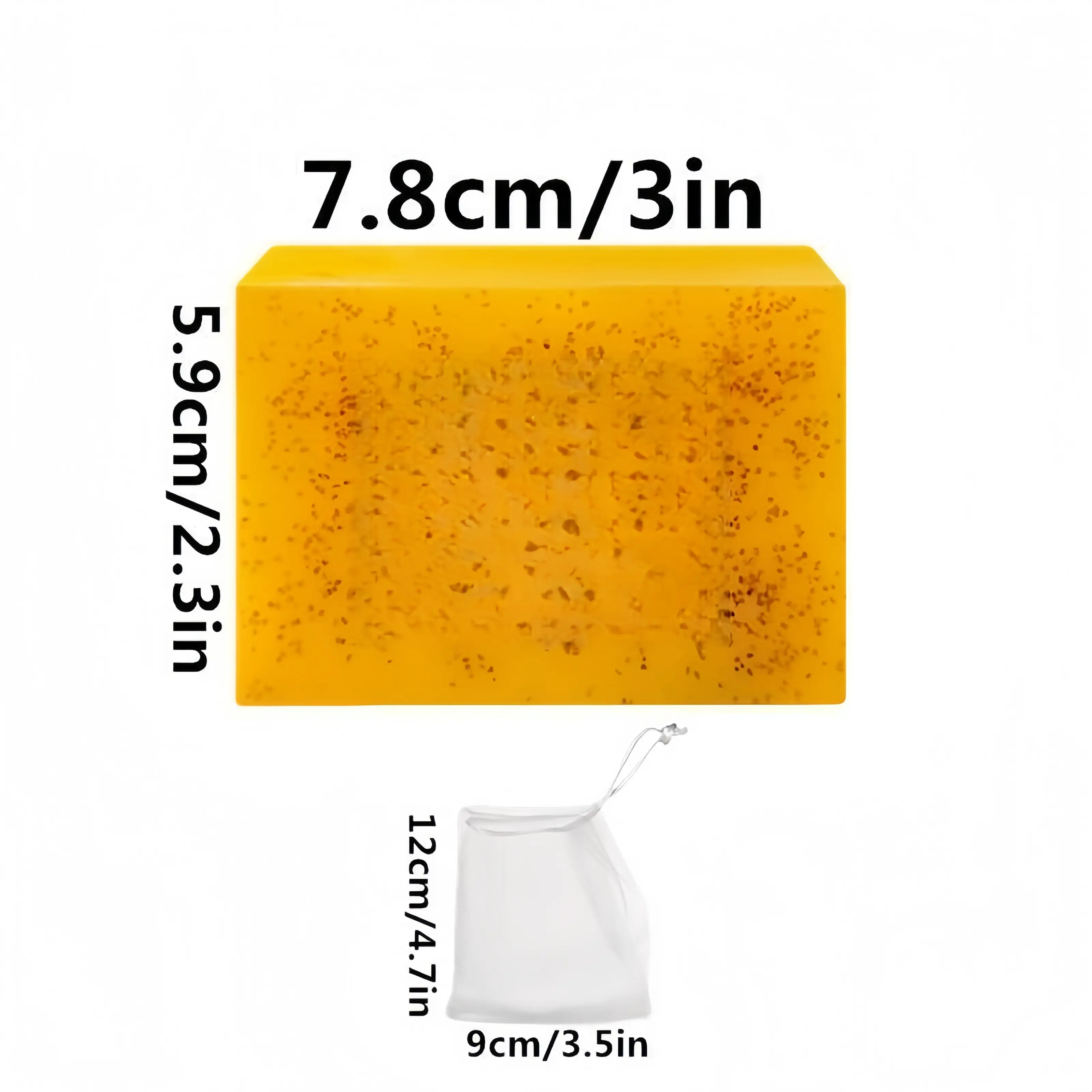 Lemon Turmeric & Kojic Acid Soap Bar, Summer Acne Face & Body Wash for Men & Women, Daily Skincare Cleanser Sets with Soap Saver Bags, Christmas Gift sohochic， Radiant Face Care Bath Soap,back to school