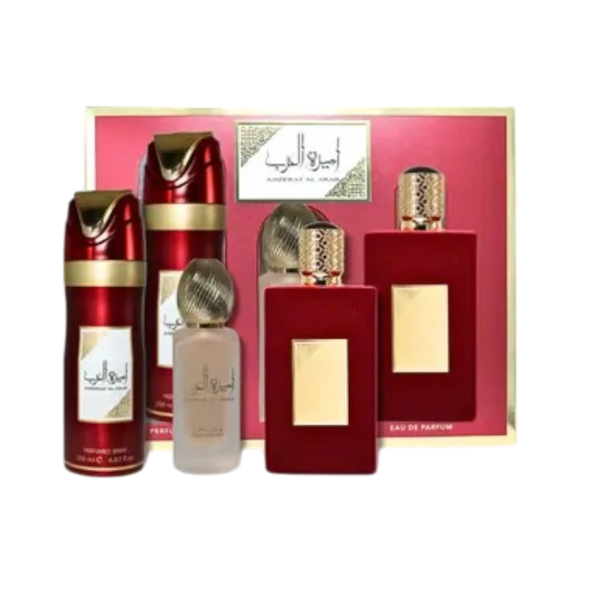(3pc Gift Set) Ameerat Al Arab by Lattafa 3.4oz EDP + 50ml Hair Mist + 200ml Body Spray