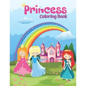 Princess Coloring Book: Princess Coloring Book for Girls, age 4-8, 8.5x11 , Jumbo Coloring Book Paperback – May 13, 2020