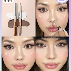 SHEGLAM Fine Line Nose Contour & Highlight Pen - Umber, 2-Color Contour Stick