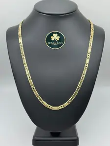 Cadena Tiger Eye 10K Size 24" 5.0mm