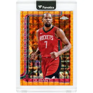 Kevin Durant Houston Rockets 2025-26 Topps Chrome Orange Geometric Refractor #155 #22/25 Card