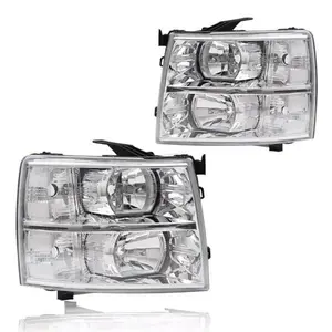 Fit For 07-13 Chevy Silverado 1500 2500HD 3500 Clear Corner Headlight Assembly