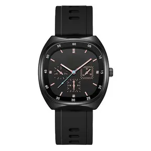 AIMANA Fashion Square Sport Watch with Silicone Strap, Multifunction Chronograph Dial, Luminous Hands, Water-Resistant Casual Wristwatch, Perfect for Parties and Everyday Wear, Ideal Holiday Gift