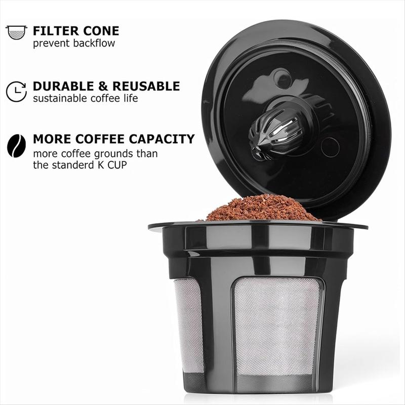 Reusable K Cups for K Mini, K Elite, K Classic, K Compact, K Latte, K Select and All 2.0 & 1.0 Coffee Makers 2PCS for Christmas New Year Home Use