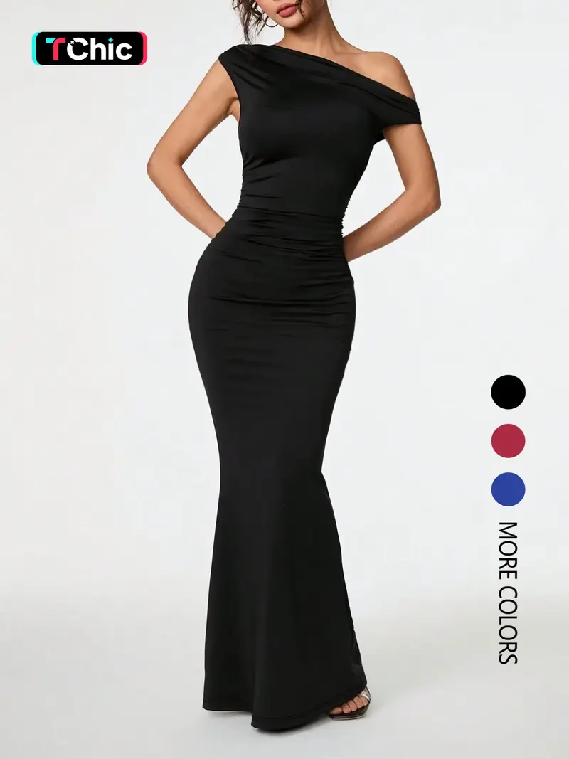 chinese dress ladies Amazon.com: Sleeveless One Neck Dress Banquet Fishtail Evening Gown Black  Brick Banquet Dresses(Black,S) : Clothing, Shoes & Jewelry main image 1