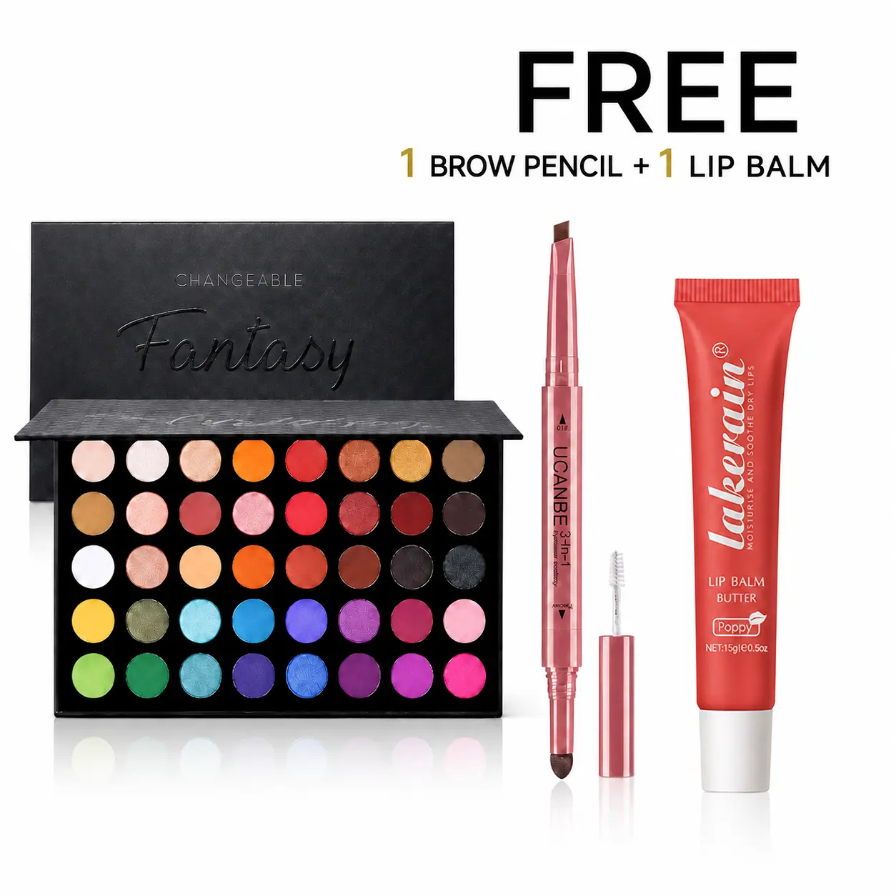 Highly Pigmented Eyeshadow Palette - Matte, Shimmer, Metallic Natural Colors, Long-Lasting Blendable Makeup, Beauty Products for Smokey Eye, with Eyeshadow Swatches, Colorful Makeup Palette Set Cosmetics Gift Kit, Charcoal, Smooth, Powder, Colorful Palett