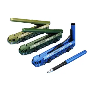 Intercontinental missile fighter helicopter shape student gel pen simulation signature writing pressure-relieving pen - rocket, sniper rifle and missile vehicle design - Smooth writing, interesting and unique writing tool, suitable for all ages