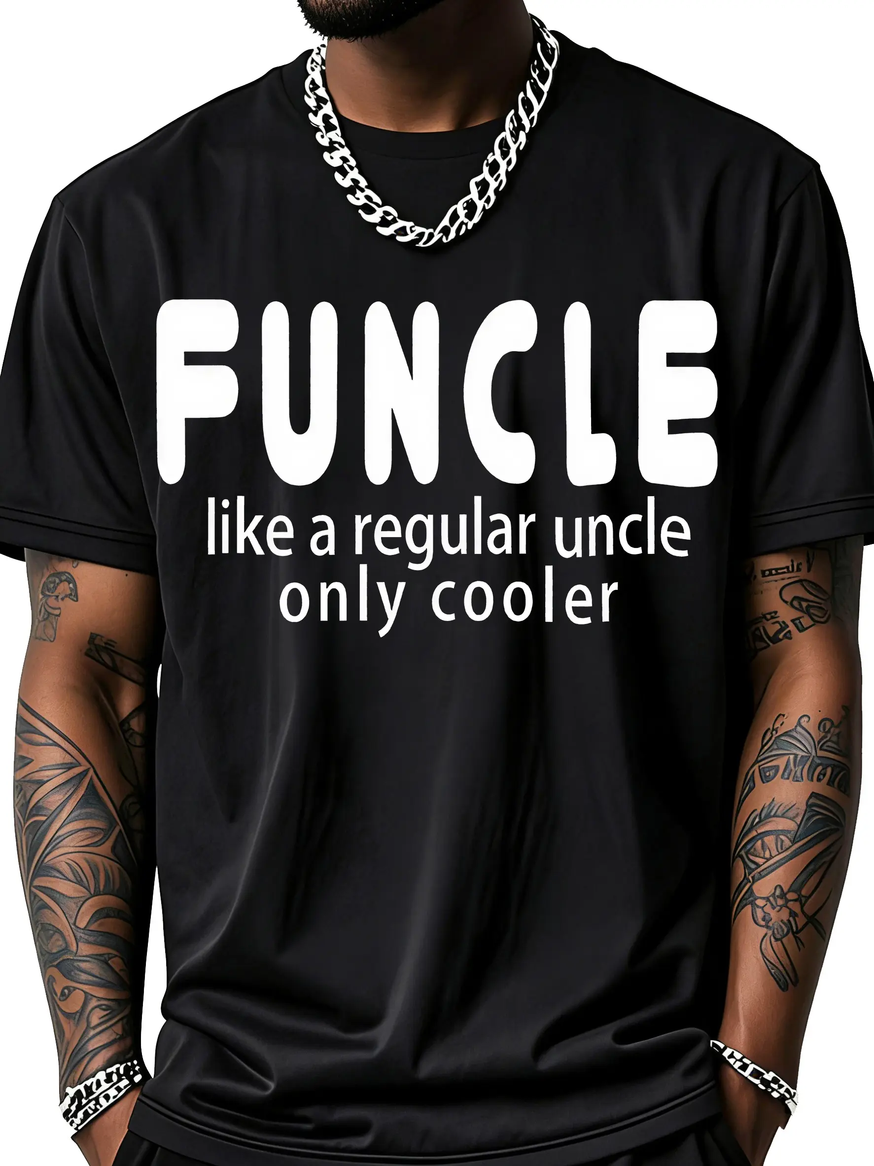 100% Cotton Funcle Like A Regular Uncle Only Cooler T-Shirt Women Men Outdoor Casual Short Sleeve Comfortable And Versatile