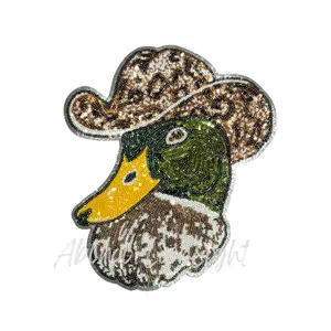 Western Mallard Duck Hunting Sequin Patch - Large