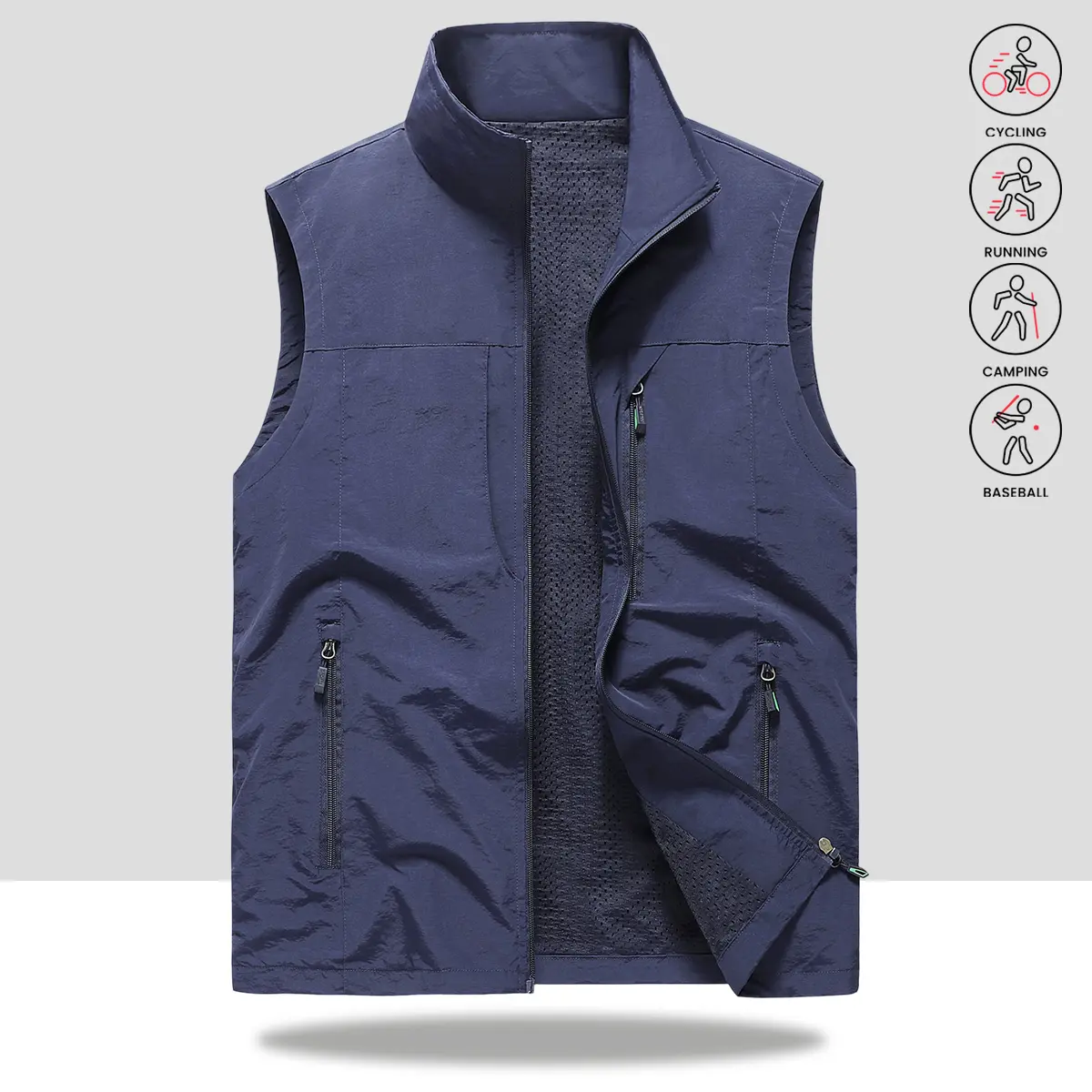 New Summer Outdoor Casual Men’s Vest — Multi-Pocket Workwear Tactical Vest Jacket for Spring/Autumn