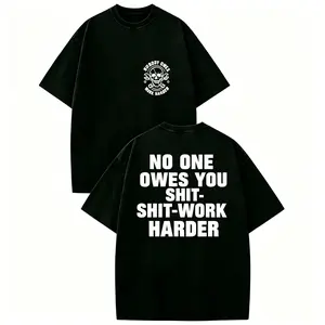 Work Harder Skull Shirt – Gritty Message for the Relentless Grinder, father's day gifts, Menswear Tops Streetwear Tshirt