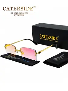 Unisex Simple Style Plain Color Sunglasses, Trendy Casual Square Frame Sunglasses for Everyday Use, Fashion Accessories for Outdoor Activities