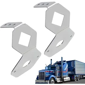 2 PCS Watermelon Light Bracket,Fits for Watermelon Light Turn Signal Mounting,Angled Turn Signal Holder Stainless Steel , Only Without LED Lights