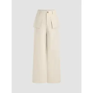 Cider [size 2-10] Mid Rise Pocket Wide Leg Trousers