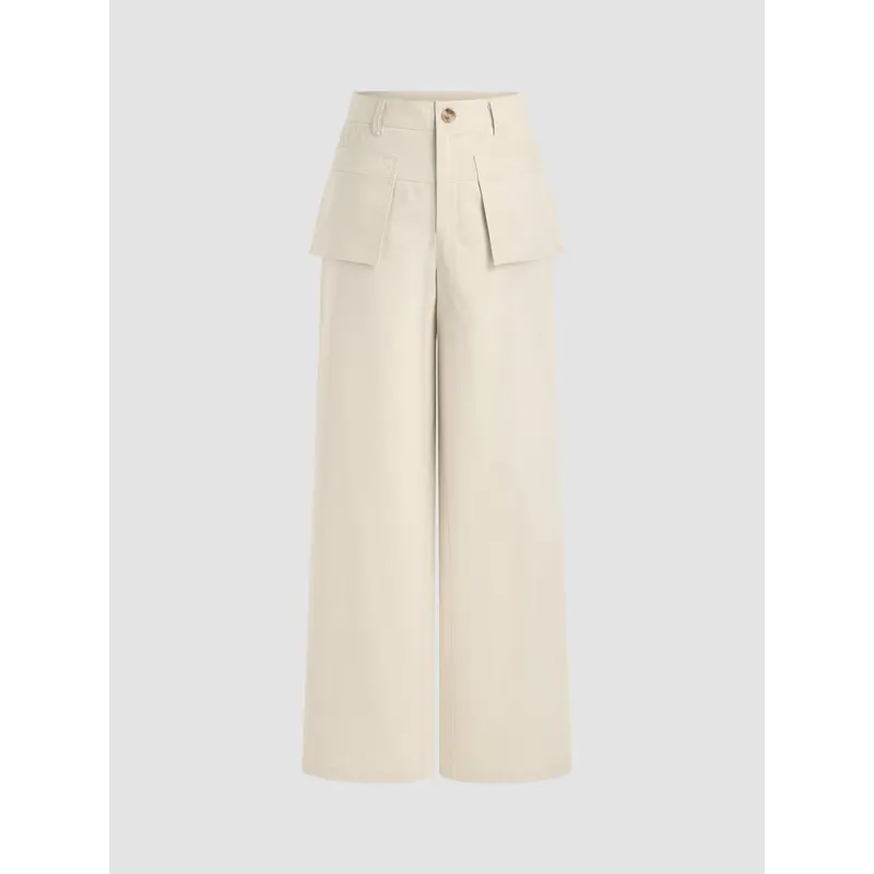 Cider [size 2-10] Mid Rise Pocket Wide Leg Trousers