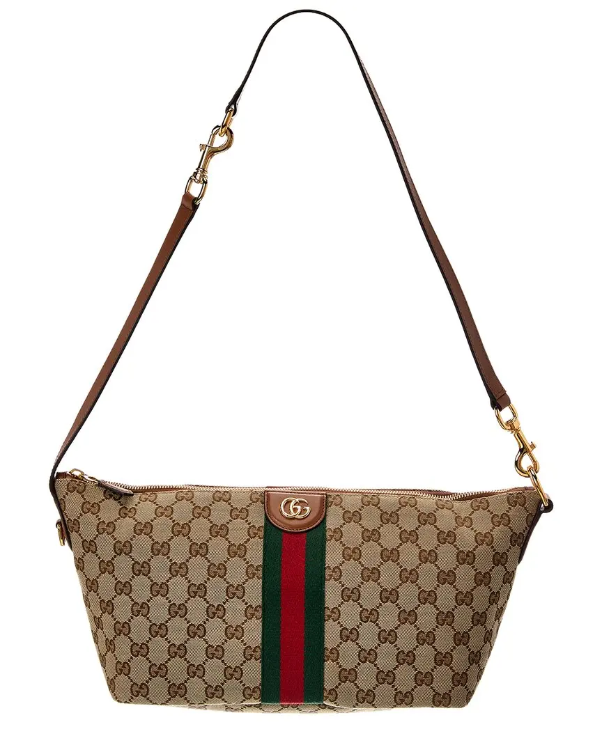 Gucci Ophidia Medium Canvas & Leather Cosmetic Case