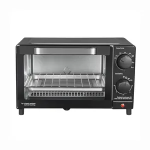 Mainstays 4-Slice Toaster Oven for Moms & Babies – 3 Settings, Includes Baking Rack & Pan, Easy Meal Prep, Black