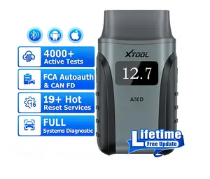 XTOOL A30D Bi-Directional Scanner, Lifetime Free Update, OE Full Systems Diagnostic Tool, 19+ Services, ABS Bleed, Injector Coding, Oil Light, EPB BMS TPMS SAS Reset, for DIYers Car obd2 scanner