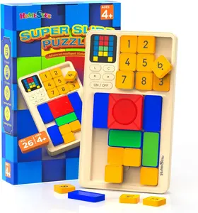 HOMESTEC Super Slide Puzzle, Hand Held Travel Games for Kids, Brain Teaser Toys Road Trip Activities for Boys Girls Adults, Birthday Easter Basket Stuffers