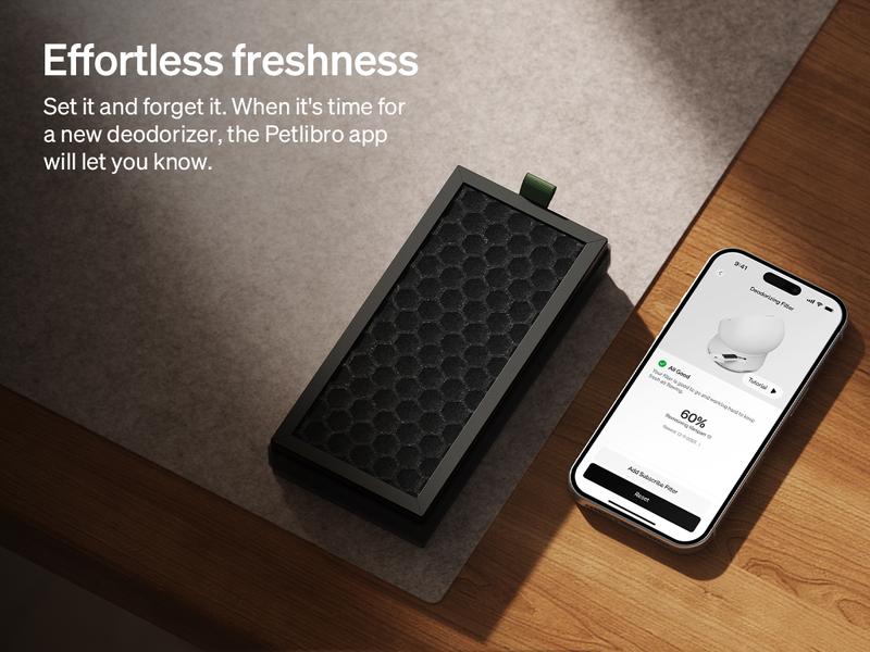 PETLIBRO Luma Essentials Waste Drawer Liners Carbon Deodorizer Litter Mat Trapping Mat for Pet Care