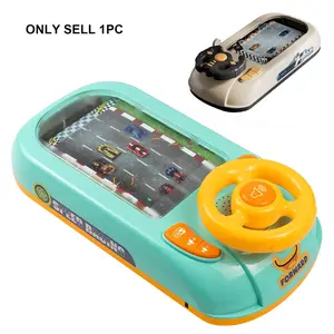 Musical Steering Wheel Toys for Boys Girls Toddler Simulated Driving Racing Car Game with Sound, Interactive Sensory Educational Race Truck for Kids Girls Xmas Birthday Gifts