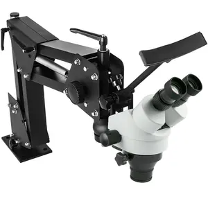 Summervibes VEVOR Micro Inlaid Mirror Multi-Directional Microscope with Spring Bracket Multi-Directional Micro-Setting Microscope Microscope Gem Diamond Setting Machine with Stand Jewelry Tools 7X-45X