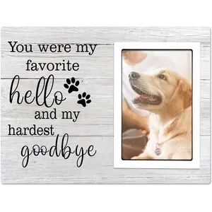Dog Memorial Gifts for Loss of Dog, Pet Memorial Gifts, Loss of Dogs Sympathy Gift, Pet Loss Remembrance Bereavement Gift, In Memory of Dogs Sympathy Picture Frames (4x6)