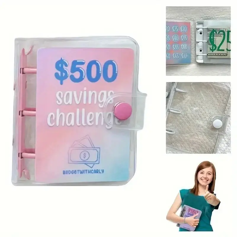 Mini Binder Saving Challenge Budget Envelope Wallet