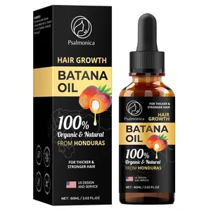 Batana Oil for Hair Growth: Raw Batana Oil Dr Sebi Organic from Honduras - Veganic Natural Hair Growth Oil for Damaged Hair  - 60ml