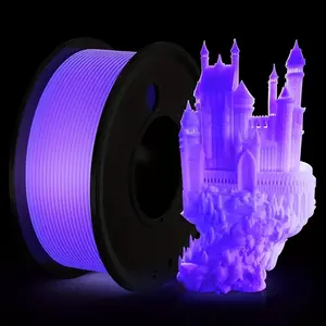 Multi-Brand Compatible Glow-In-The-Dark Pla Printing Filament 1.75mm 250g, Vibrant Colors Self-Luminous, High Precision Material