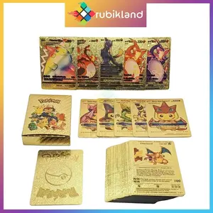 Premium Gold Foil Card Set – 55 Collectible Metal Style Cards