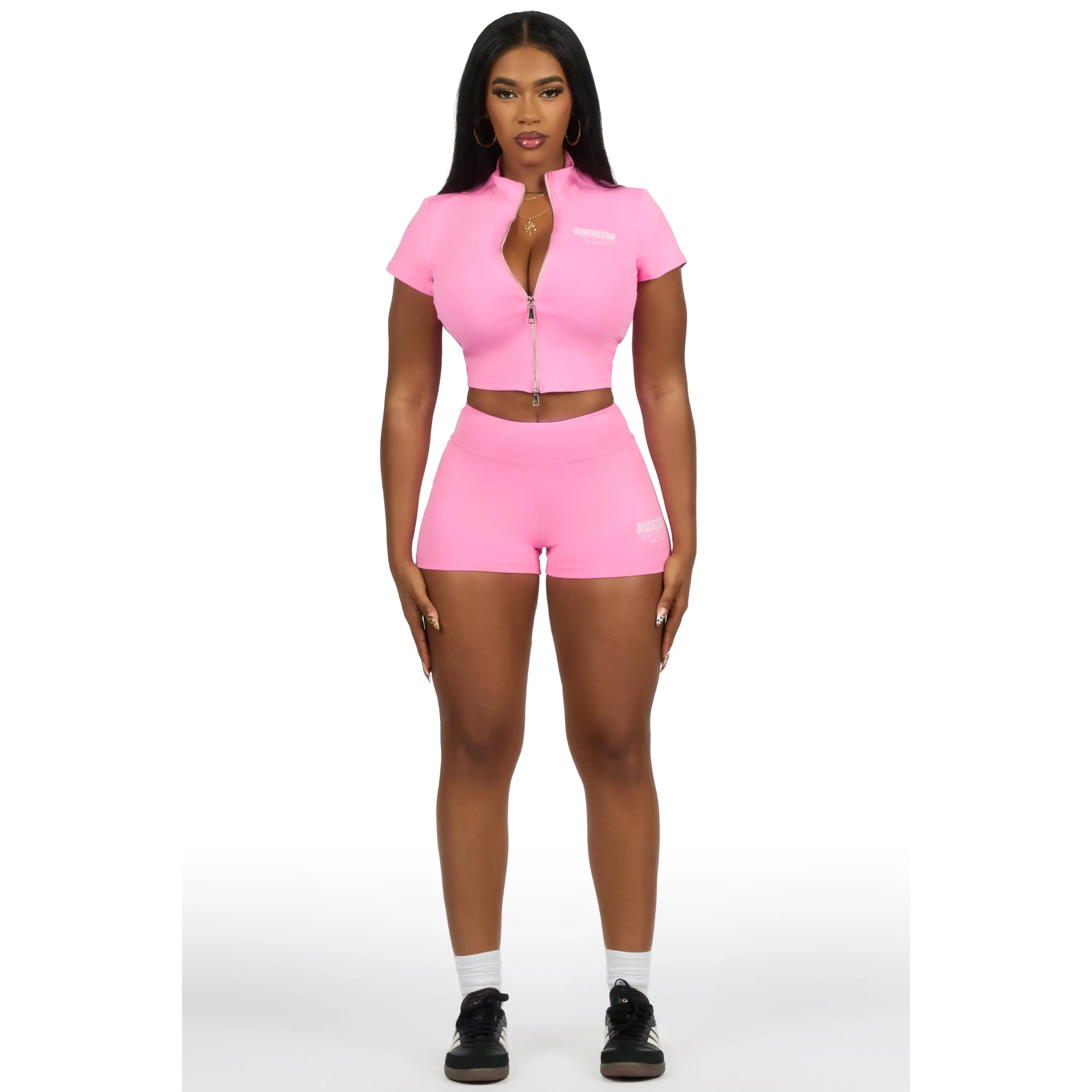 Keelana Pink Active Short Set