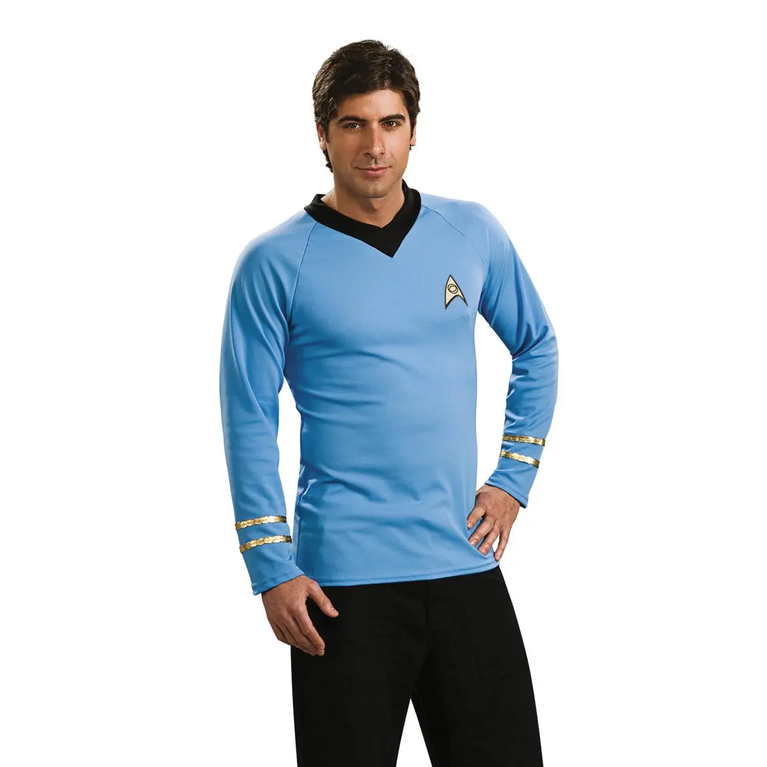 Men's Deluxe Star Trek™ Classic Spock Officer Suit - Medium, Superhero, Original, Clothes, Halloween, Shirt, Costume, Costumes, Menswear, Polyester, Couple Costumes
