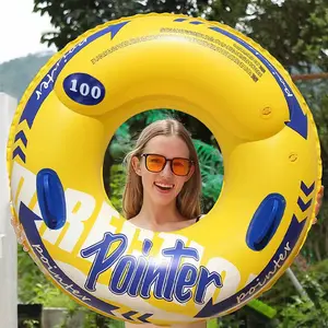 Water Adult Children Swimming Ring, Inflatable Pool Float, Strawberry Fruit Swim Tube Raft Toy, Hawaiian Water Sports Decor