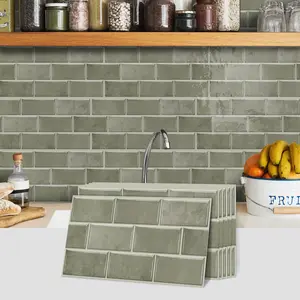Vintage Tile Backsplash, Self-adhesive Removable Tile Backsplash, Waterproof & Oil-resistant Wall Decor for Kitchen & Bathroom