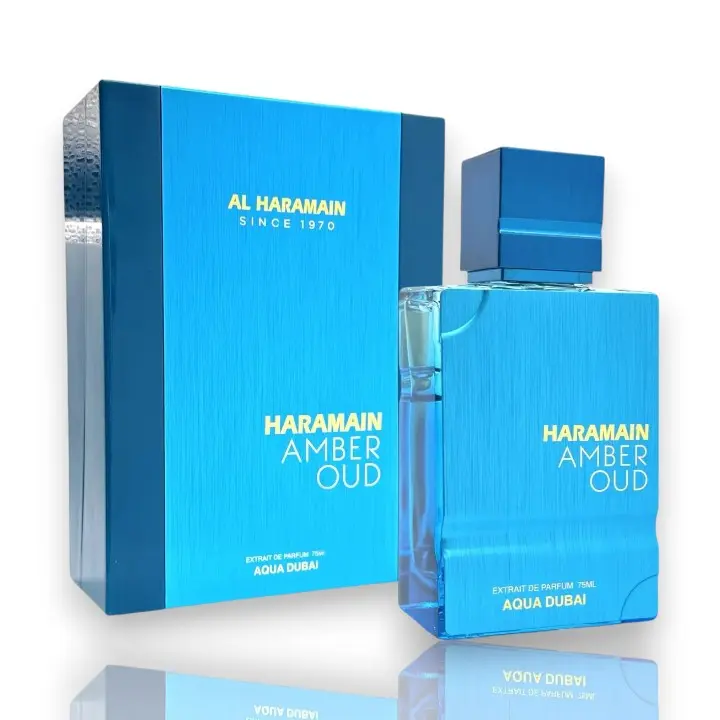 Al Haramain | Amber Oud | Aqua Dubai | Unisex Fragrance | 75 ML | Extrait De Parfum | Bergamot - Green Notes & Mandarin Orange