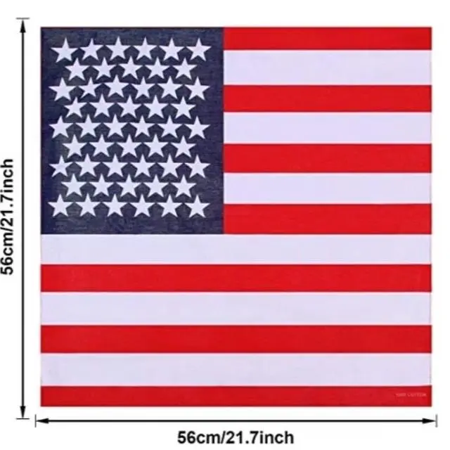 USA Flag Bandana Scarf 5-counts bundle for daily wear- casual