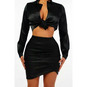 Sculpt Scrunch Skirt Black