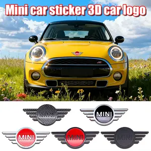 Mini Car Front & Rear Emblem, Scratch-Resistant Exterior Decoration, Replacement Badge for Mini Cooper Countryman Clubman Hatch Convertible