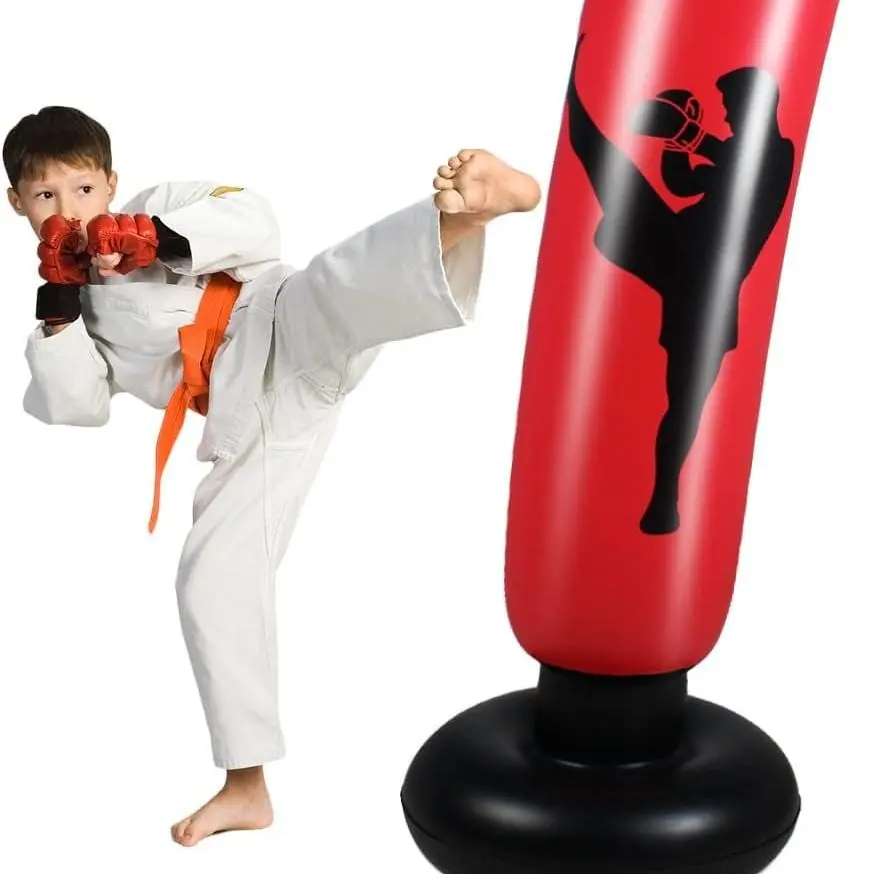 Punching Bag for Kids, Free Standing Boxing Bag for Bounce Back Focus Punching Bag for Practicing Karate, Taekwondo, De-Stress Boxing Bag for Kids.