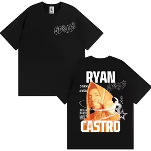 Ryan Castro Sende Album Tour 2026 Cover T-Shirt, Latin Reggaeton Hip Hop Aesthetic High Street Style Graphic Tee, Unisex Concert Outfit for Music Fans Festival Lovers, High Quality Cotton Summer Casual Shirt