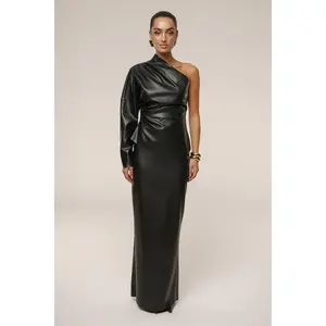 Black Ace PU Leather Skirt