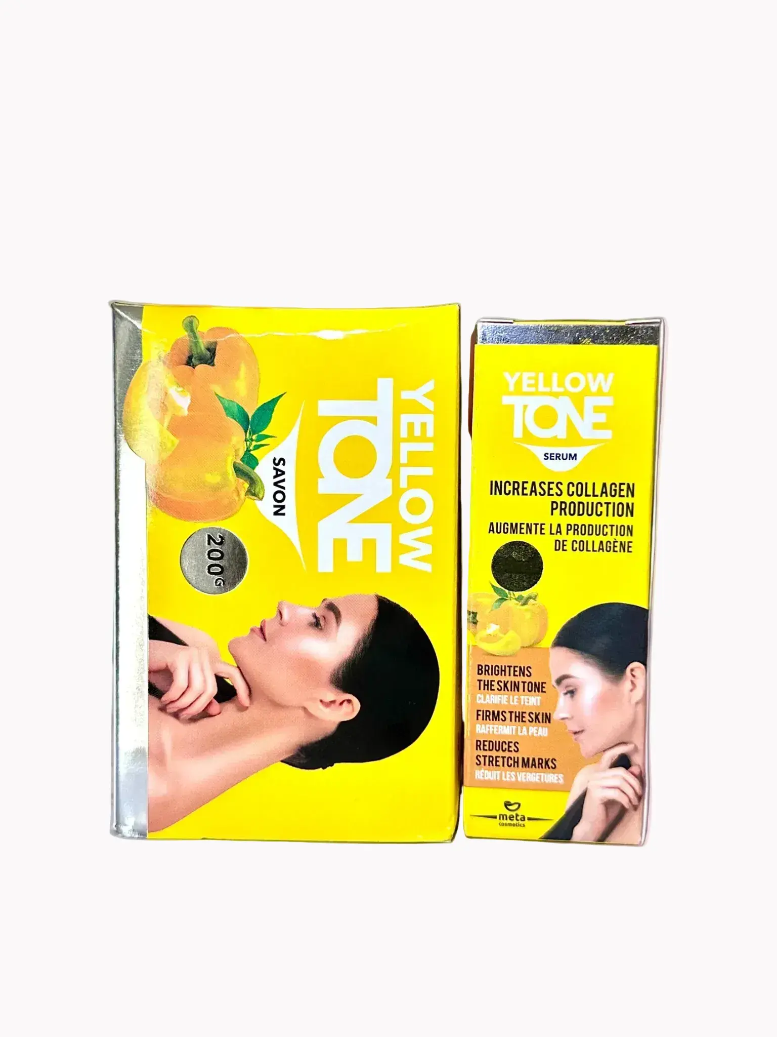 Yellow Tone Skincare Set for Firming and Brightening (Body Soap 200g + Face Serum 30ml)