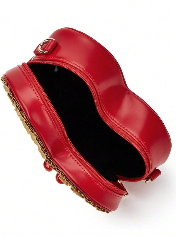 Cute Heart-Shaped Women's Shoulder Bag, Stylish Crossbody Bag for Teens, Girls Small Purse,Fashionable Handbag, Thanksgiving Birthday Gift, Party Clutch, Crossbody Purses Cute Heart-Shaped Women's Shoulder Bag, Stylish Crossbody Bag for Teens, Girls Small Purse,Fashionable Handbag, Thanksgiving Birthday Gift, Party Clutch, Crossbody Purses