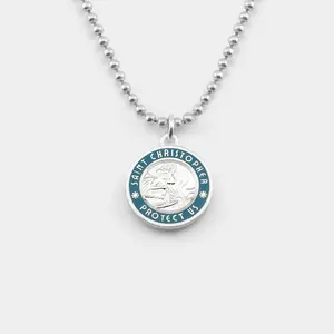 Medium - Silver / Baby Blue