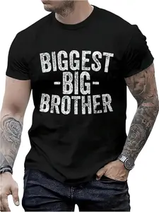 100% Cotton For  And Best Older Brother Shirt Funny Biggest Brother T-Shirt