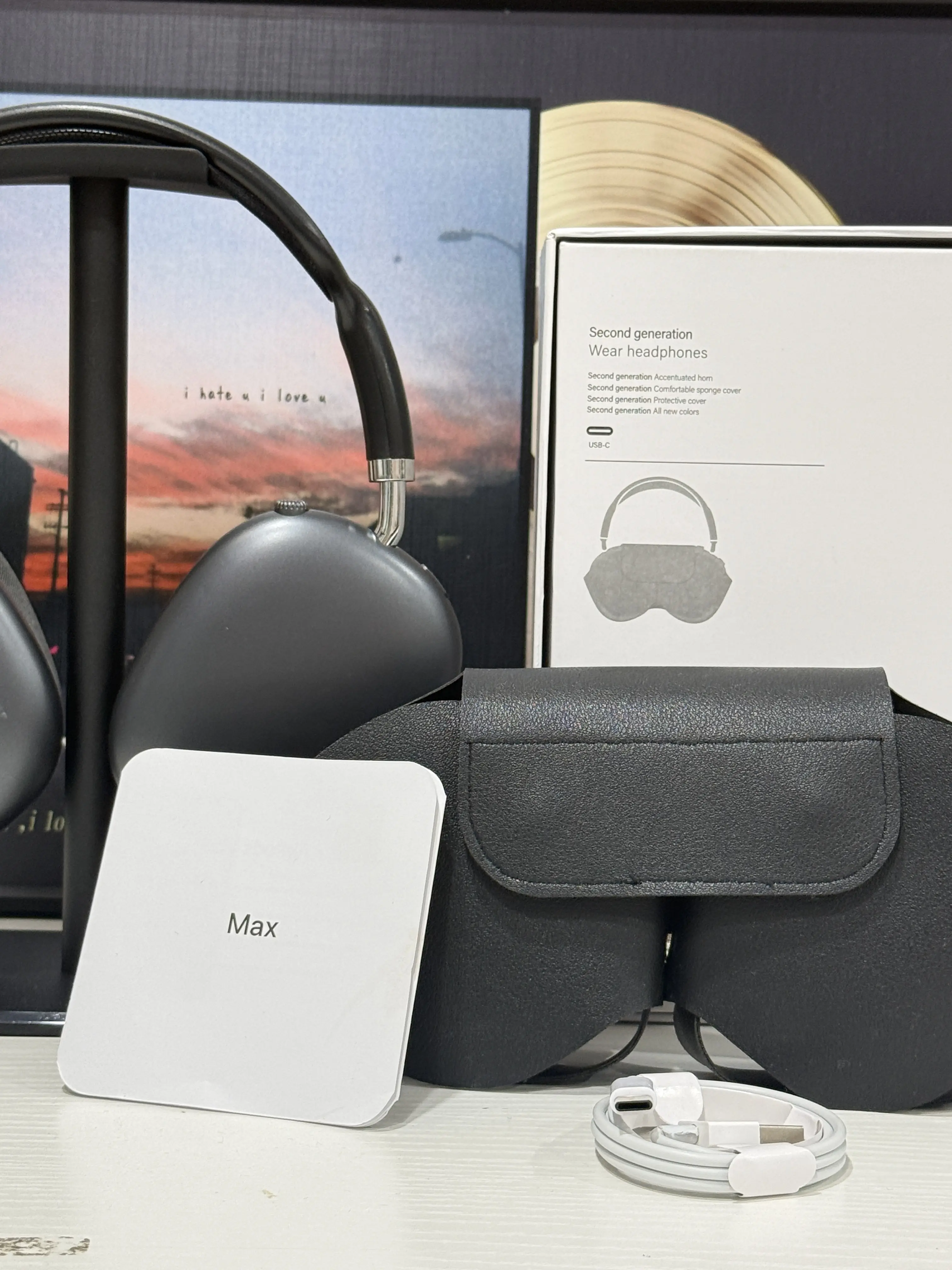 MAXPRO5 Bluetooth Over-Ear Headphones | Magnetic Quick-Swap Earcups, HiFi Deep Bass, Noise Isolating, Built-in Mic, Lightweight Memory Foam, Shockproof Case for Commute & Study