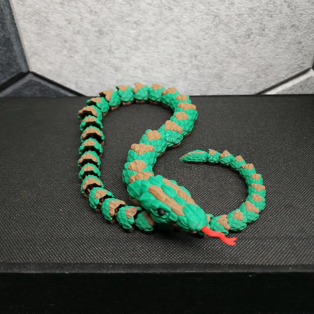 Articulated Brazilian Cobra Snake Figurine
